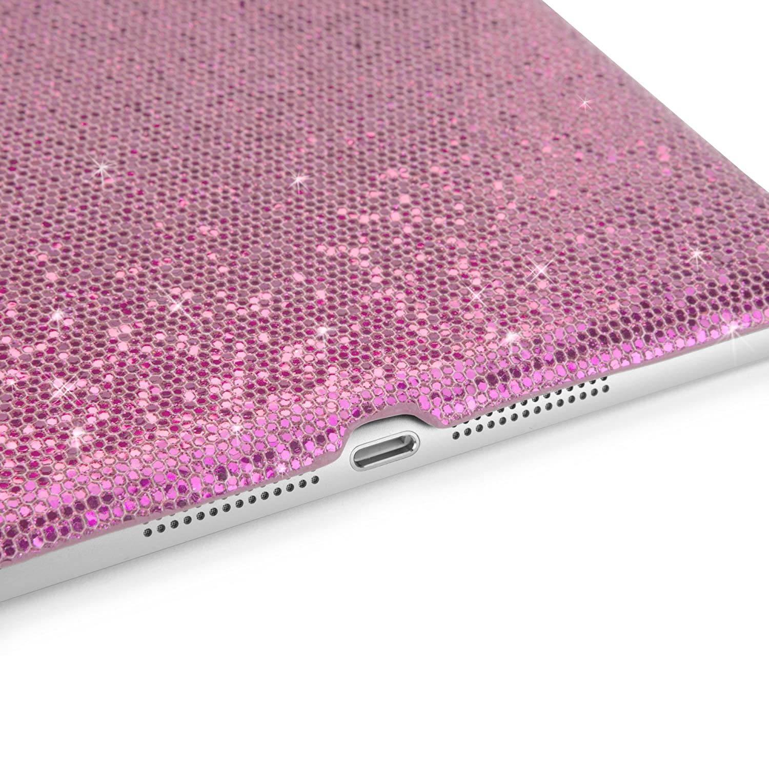 iPad Mini 3 Case, BoxWave [Glamour & Glitz Case] Slim, Snap-On Glitter Cover for Apple iPad Mini 3, with Retina Display - Princess Pink