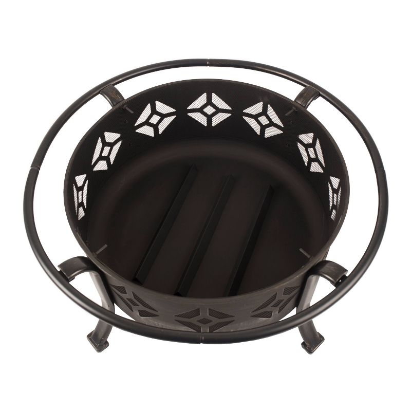 Pleasant Hearth Sunderland Deep Bowl Fire Pit