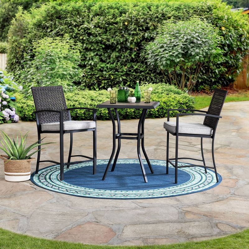 3pc Ludwig Folding Bistro Set - Royal Garden
