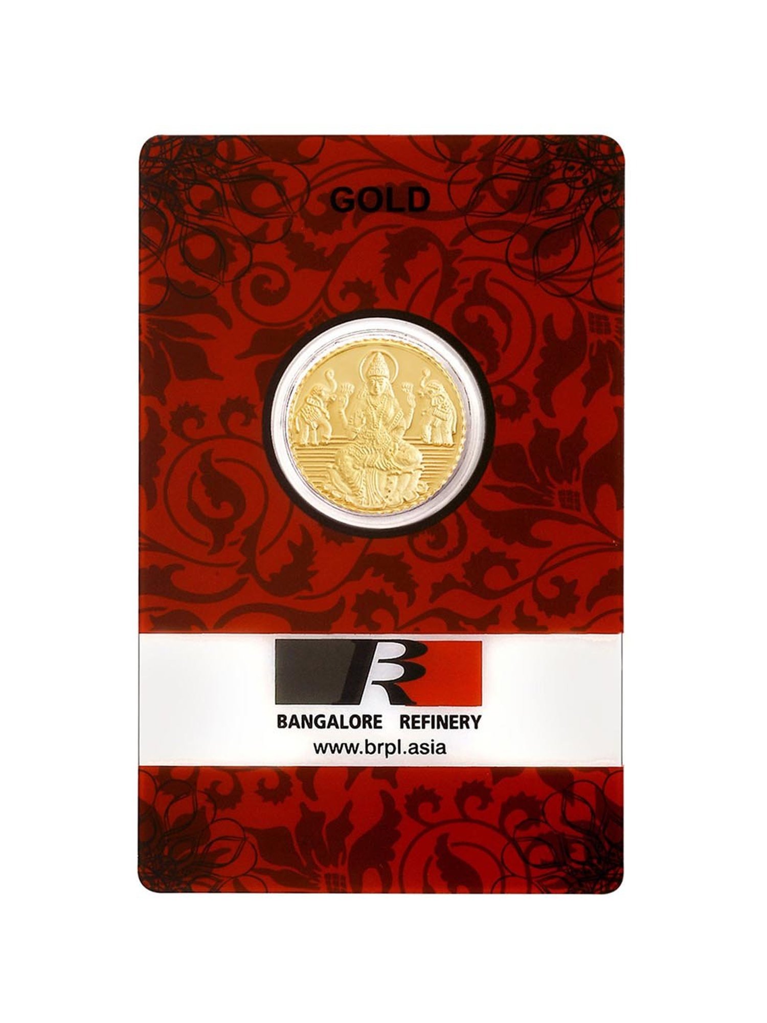Bangalore Refinery Goddess Lakshmi 22k (916) 2gm Gold Coin