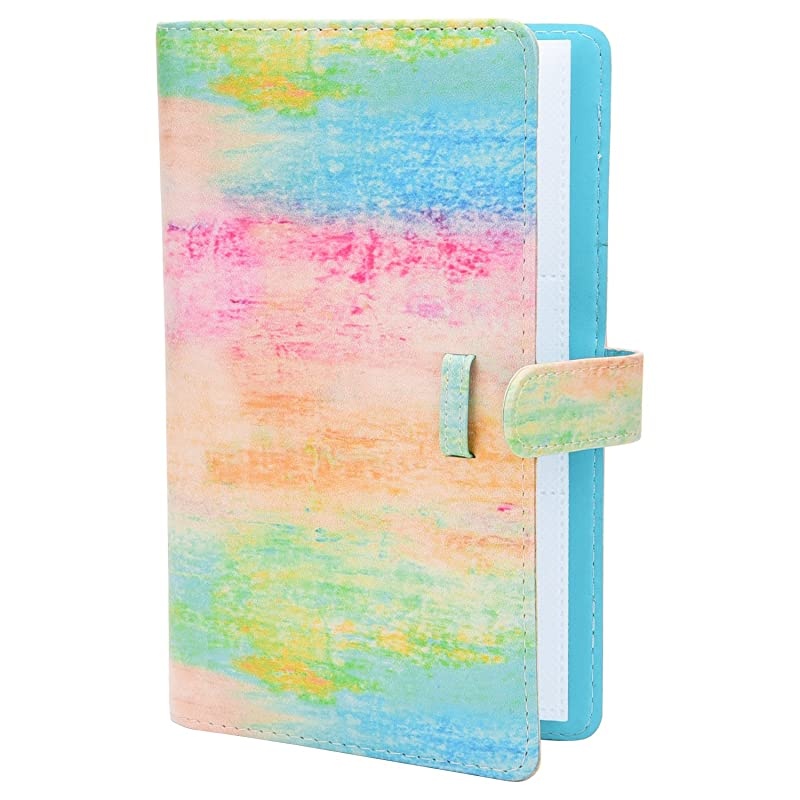 Colorful Wallet PU Leather Photo Album Compatible with Fujifilm Instax Mini 11 9 8 90 8+ 26 7s Instant Camera Film Polaroid Snap Zip Z2300 PIC300 Film Rainbow