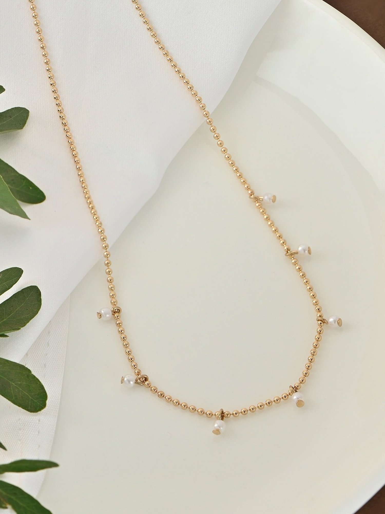 Toniq Gold-Plated Statement Choker Necklace