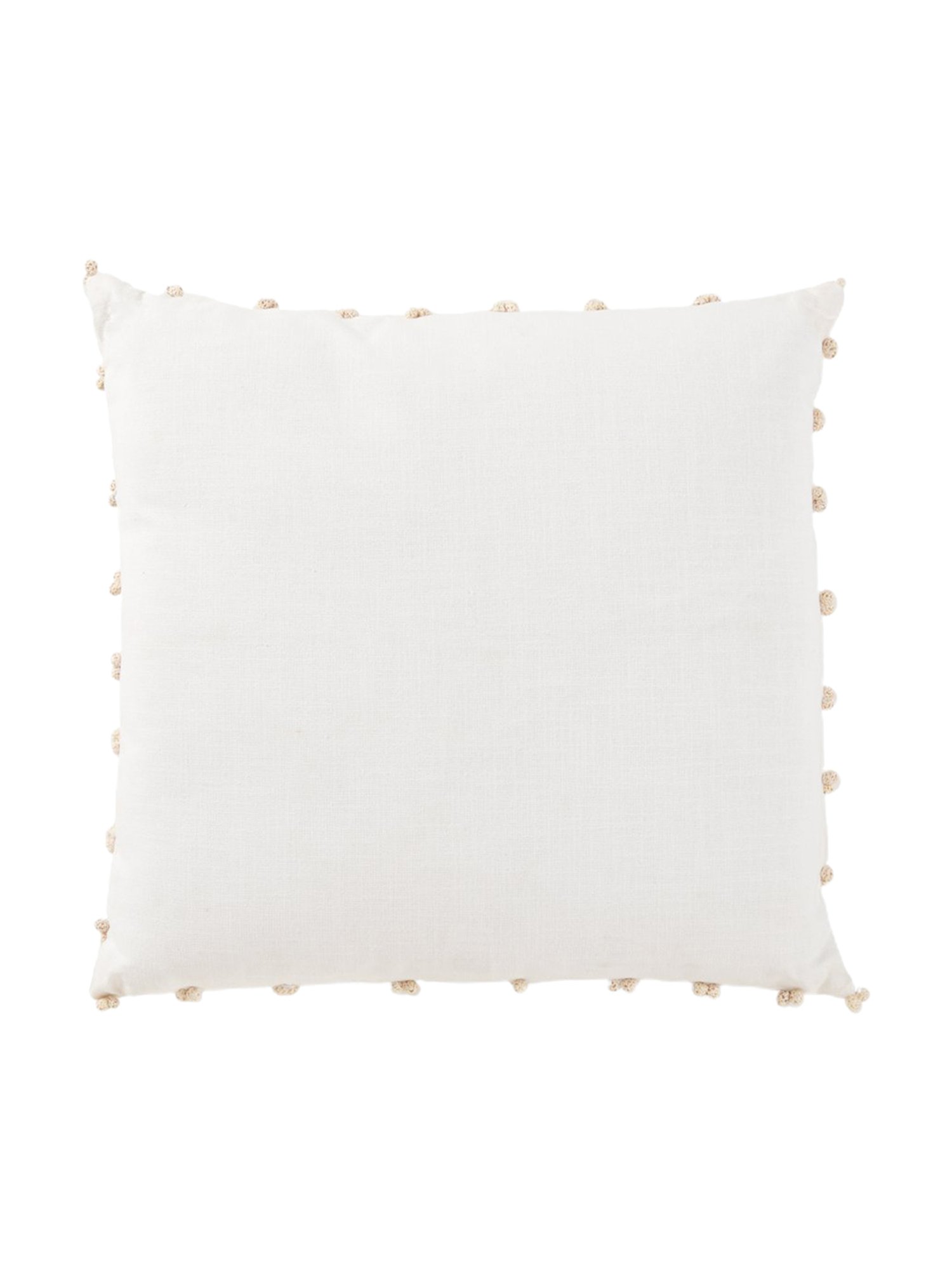 Home4U White Cotton Cushion Cover