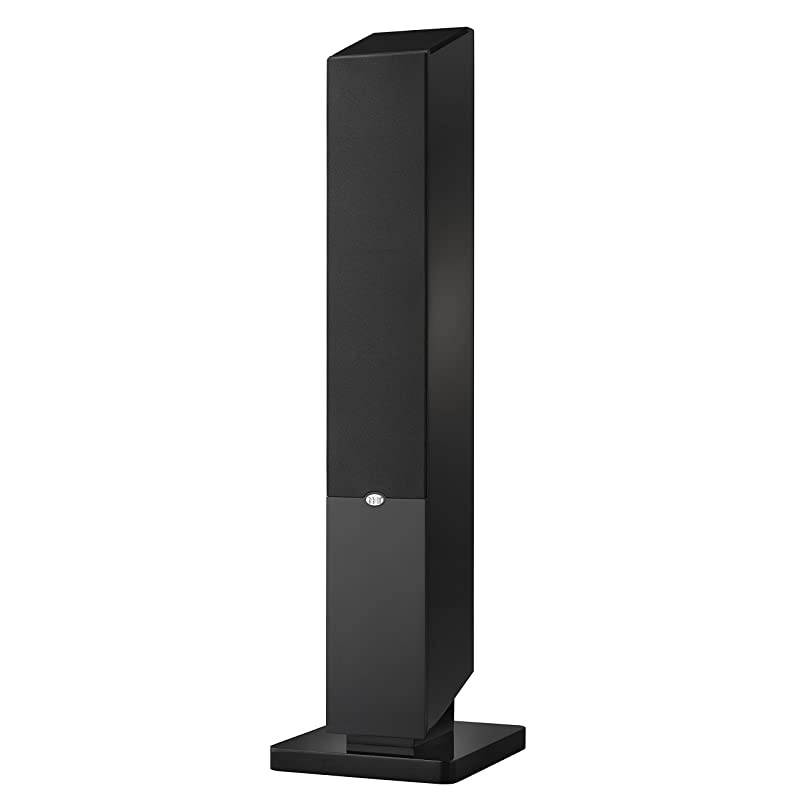Media Series 3-Way Floor-standing Dolby Atmos Tower Speaker - Clean, Hi-Res Audio | Sealed Box | Aluminum Drivers | Single Unit, High Gloss Black (MS - Tower Black)