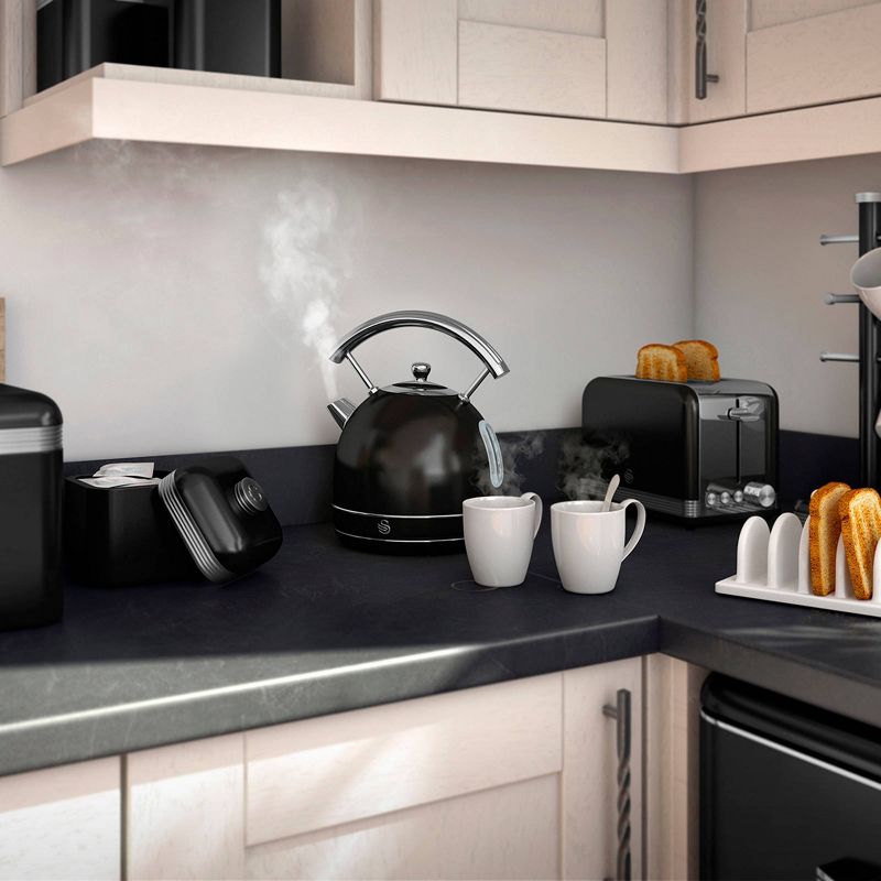 Haden Dorset 2-Slice Wide Slot Stainless Steel Countertop Retro Toaster with Adjustable Browning Control, Red