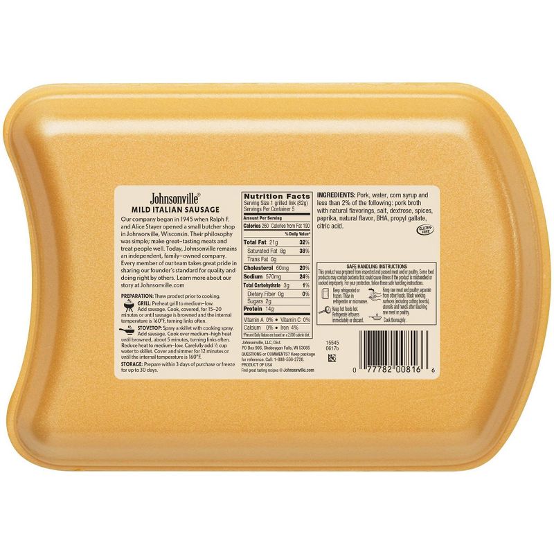 Honeysuckle White Fresh Sweet Italian Turkey Sausage - 20oz/5pk