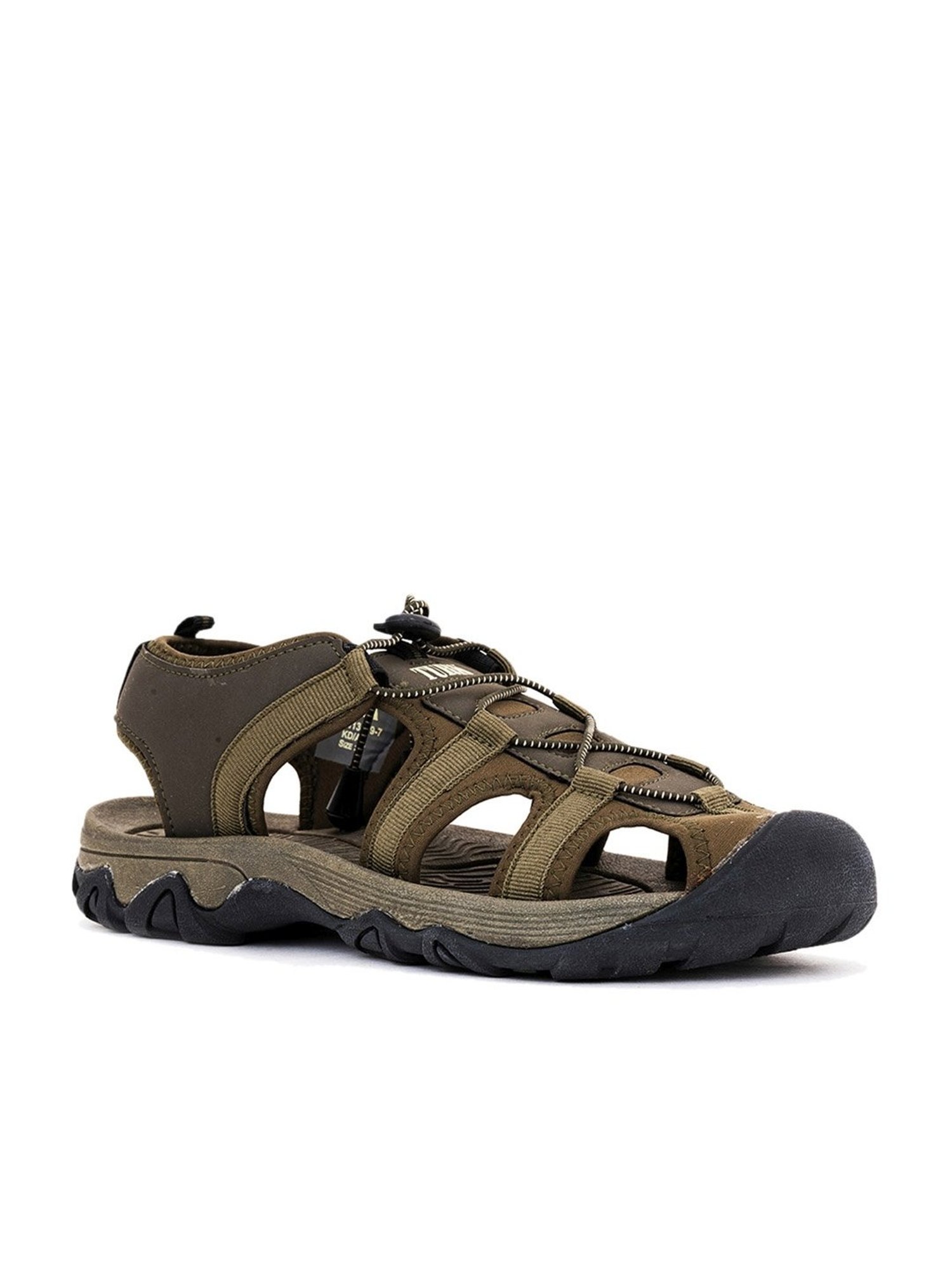 Turk by Khadims Men's Olive Fisherman Sandals