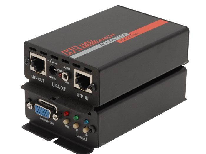 Hall Research - URA-XT - Hall Research Video and Audio Over UTP Receiver with RJ45 Daisy-Chain Out