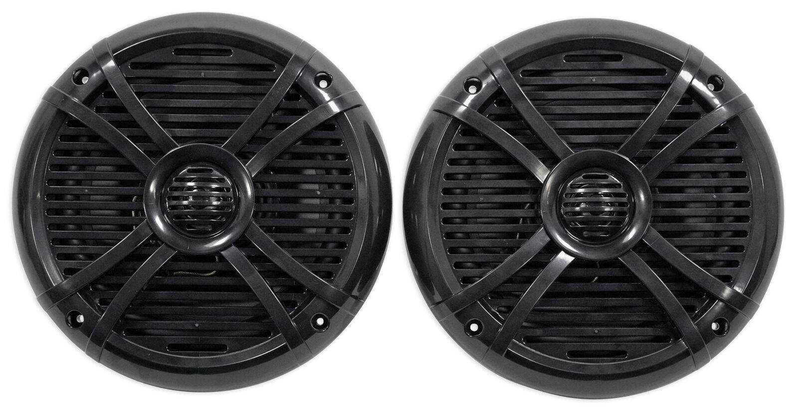 Pair   RMSTS80B 8" 1000w Waterproof Marine Boat Speakers 2-Way Black