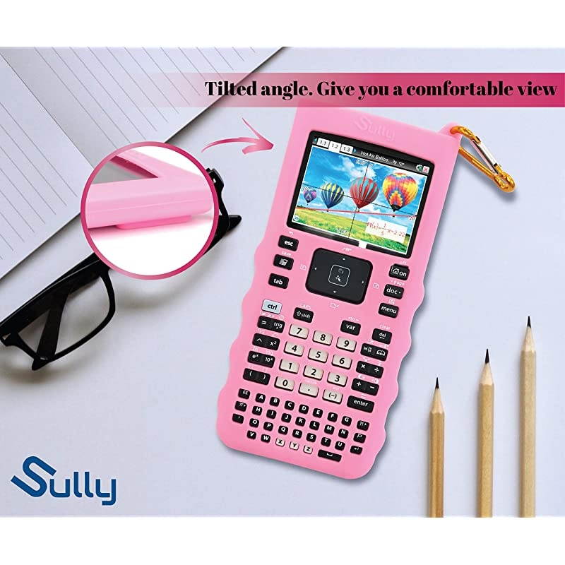 Silicone Skin for Ti Nspire CXCX CAS Handheld Pink wScreen Protector Silicon Cover Case for TiNspire CX Hand held Graphing Calculator Protective AntiScretch Skins Screen Covers