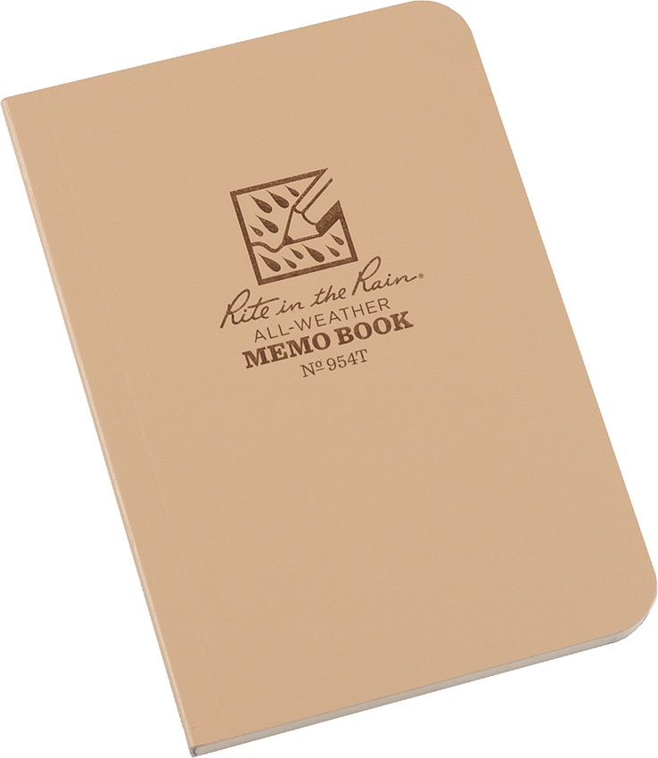 RITE IN THE RAIN 954T All Weather Memo Book,Univ,3-1/2 x 5 in.