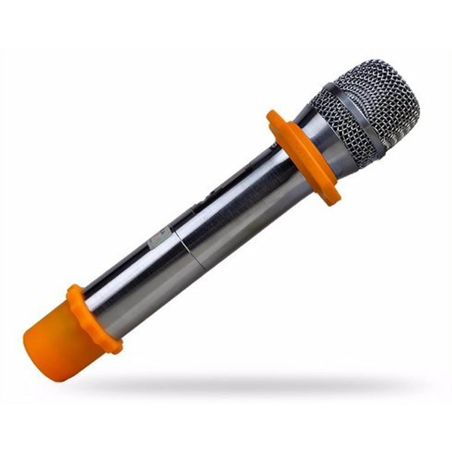 CellCase 4 Sets Wireless Handheld Microphone Shakeproof Anti-rolling Mic Protection Silicone Ring & Bottom Rod Sleeve Holder Stand for KTV Device (4 colors)