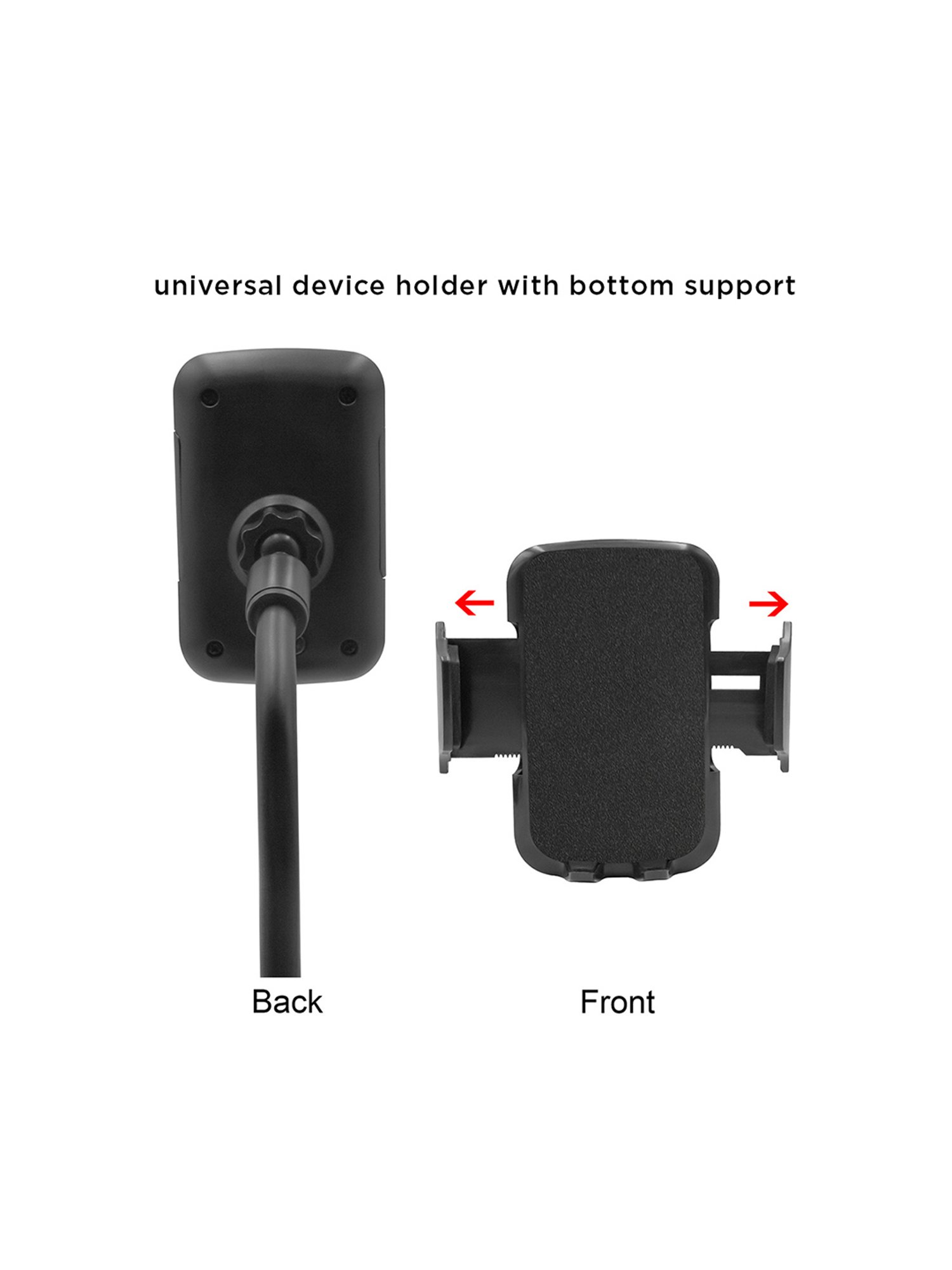 Stuffcool Captis Windshield/Dashboard Car Mount Holder for Smartphones - Black