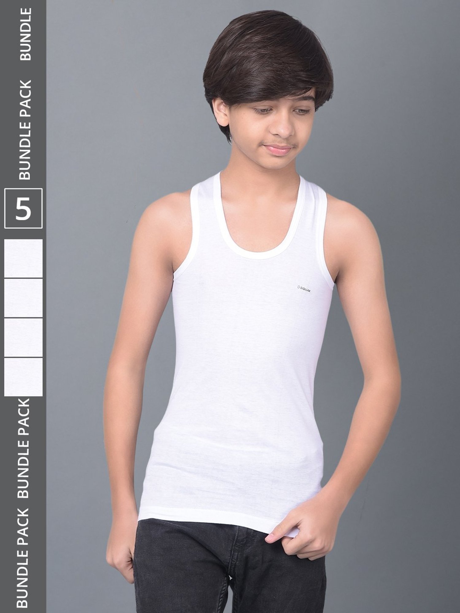 Dyca Boys Assorted Printed Vest (Pack Of 4)