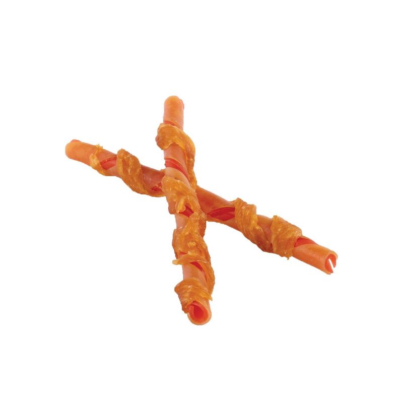 DreamBone Rawhide Free Real Chicken Wrapped Sticks Dog Treats- 8ct