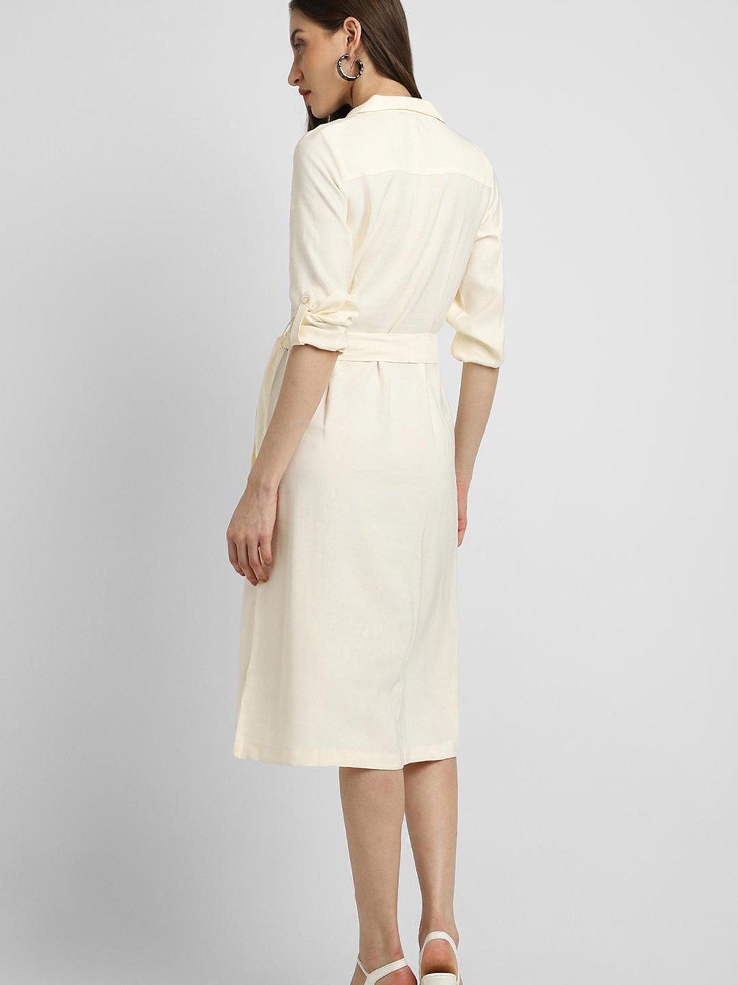 Forever 21 Beige Regular Fit A Line Dress