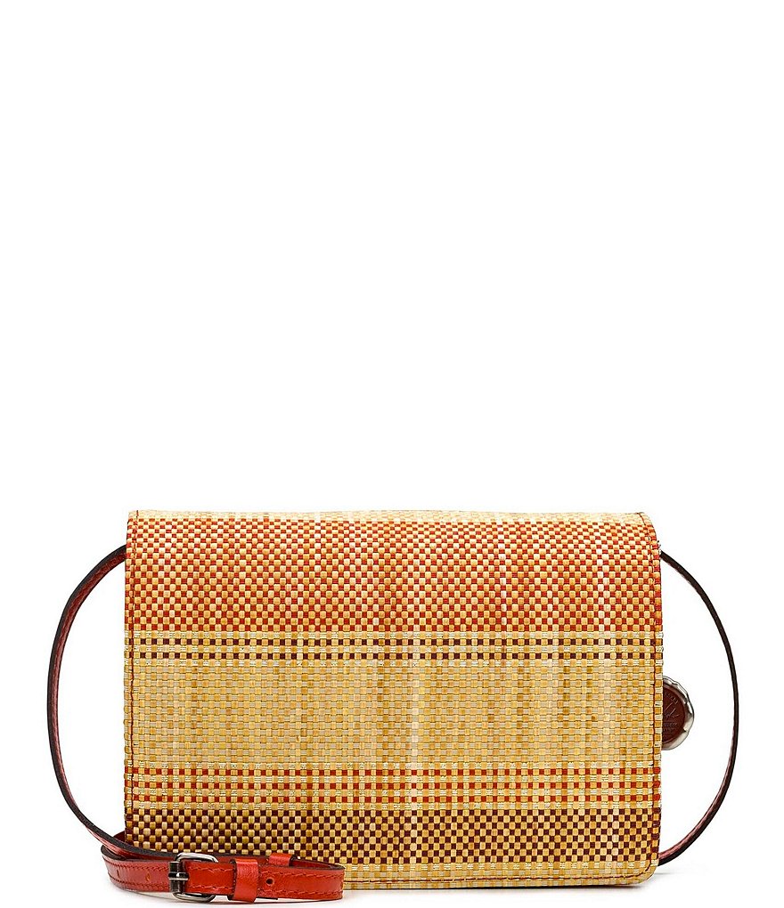 Patricia Nash Seasonal Collection Muzzari Straw Organizer Crossbody Bag