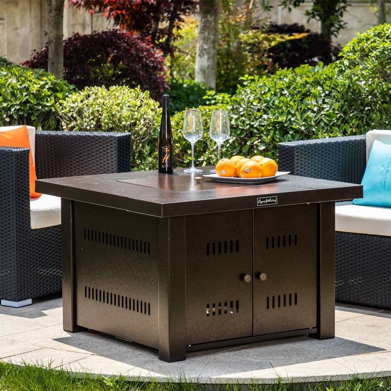 Square Fire Pit Table 38" - Legacy Heating