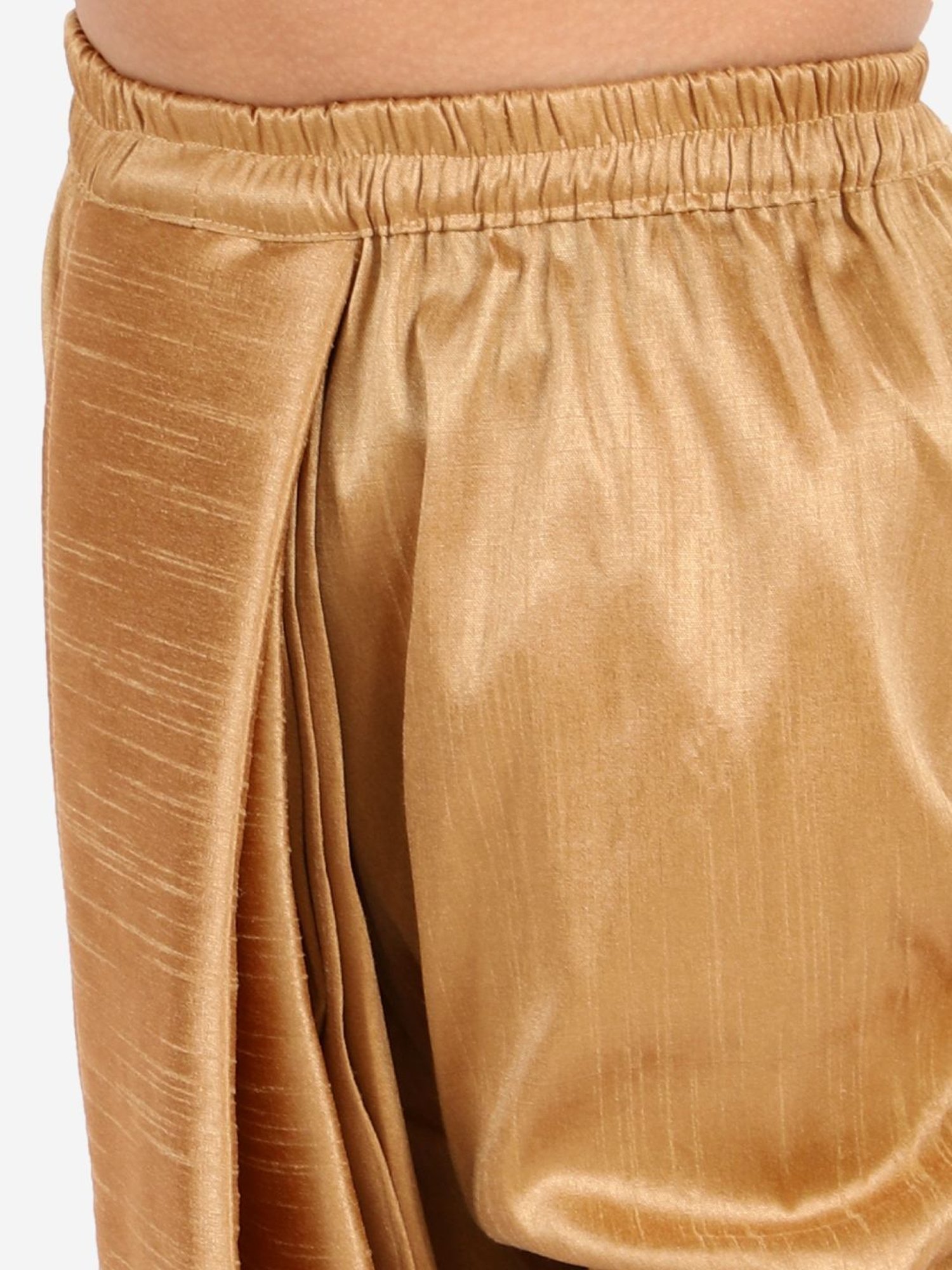 VASTRAMAY Kids Golden Regular Fit Dhoti