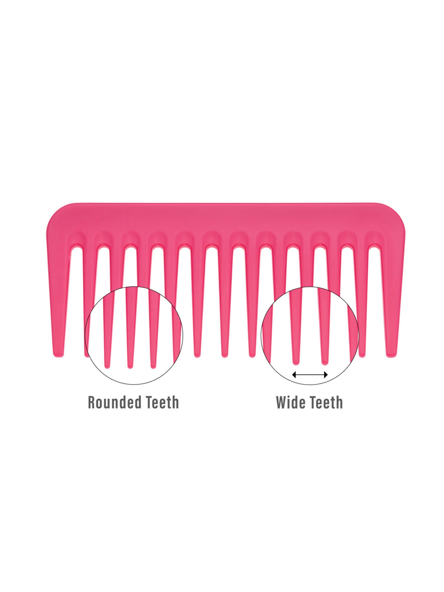 Janeke 1830 Professional Unisex Pink Mini Super Hair Comb