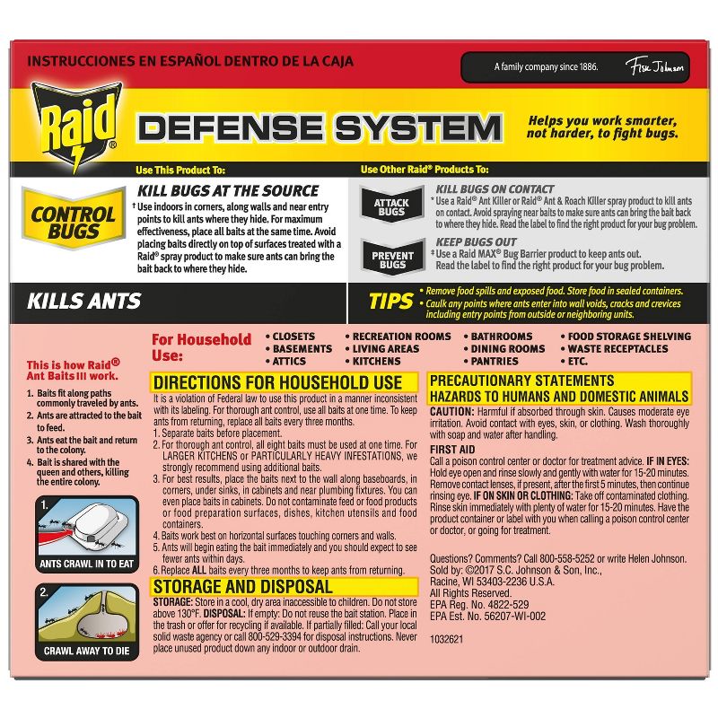 Raid Ant Baits III, 8ct