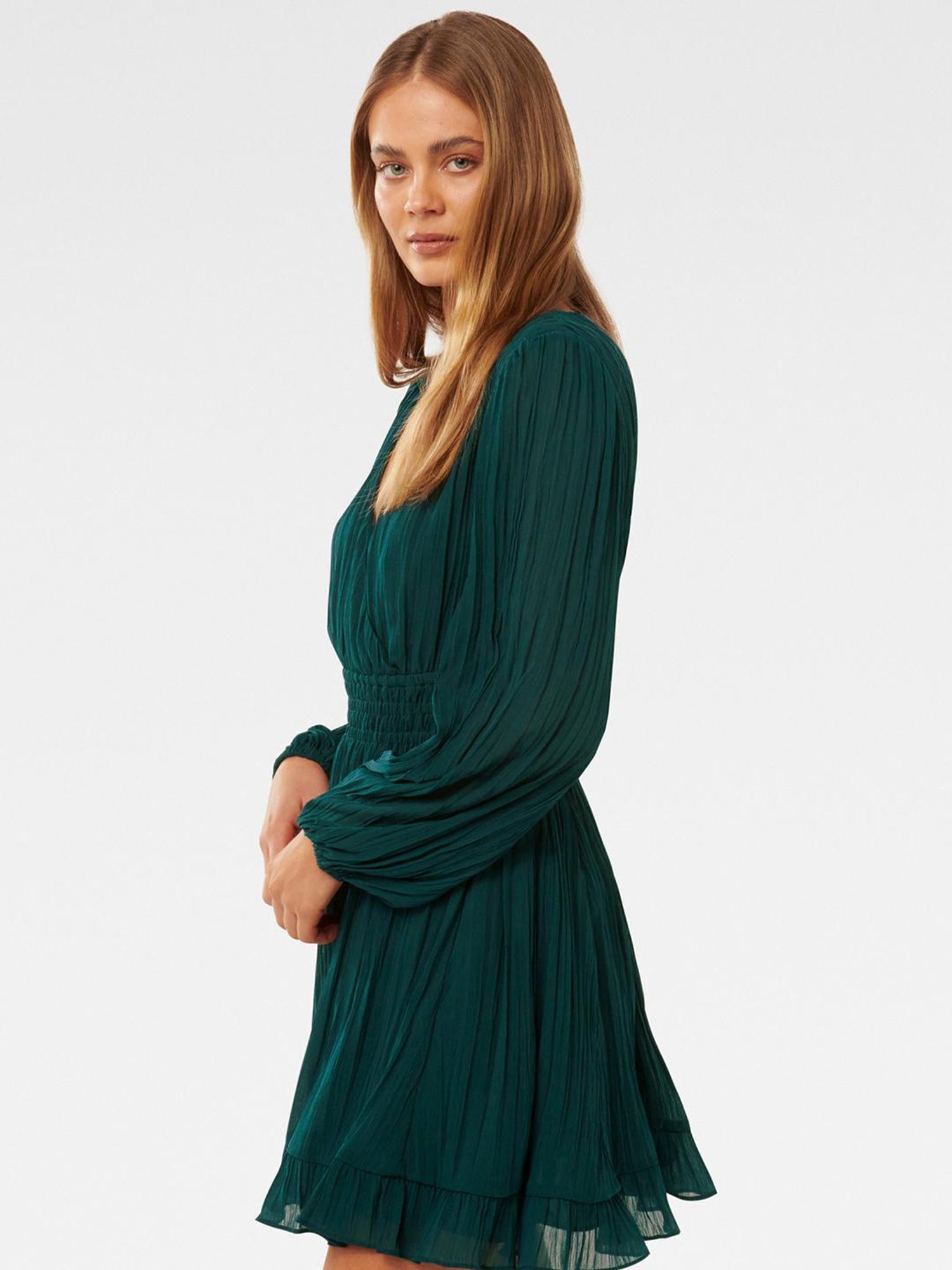 Forever New Kianna Textured Fit & Flare Dress