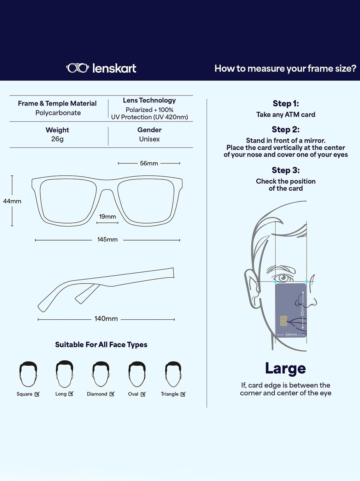 Opium Grey UV Protection Square Sunglasses for Women