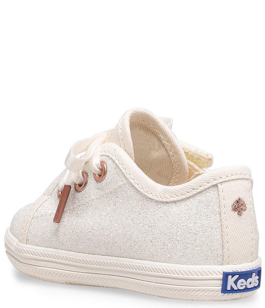 Keds for kate spade new york Girls' Kickstart Glitter Crib Shoes (Infant)