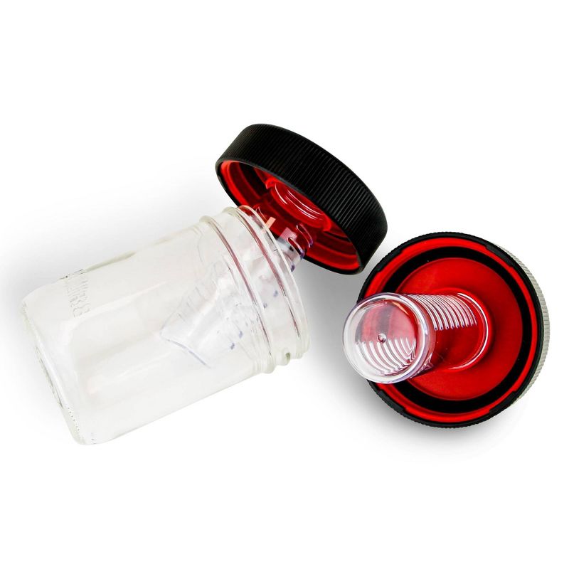 Masontops 2pk Jar Safe Child-Resistant Mason Jar Lids Wide Black