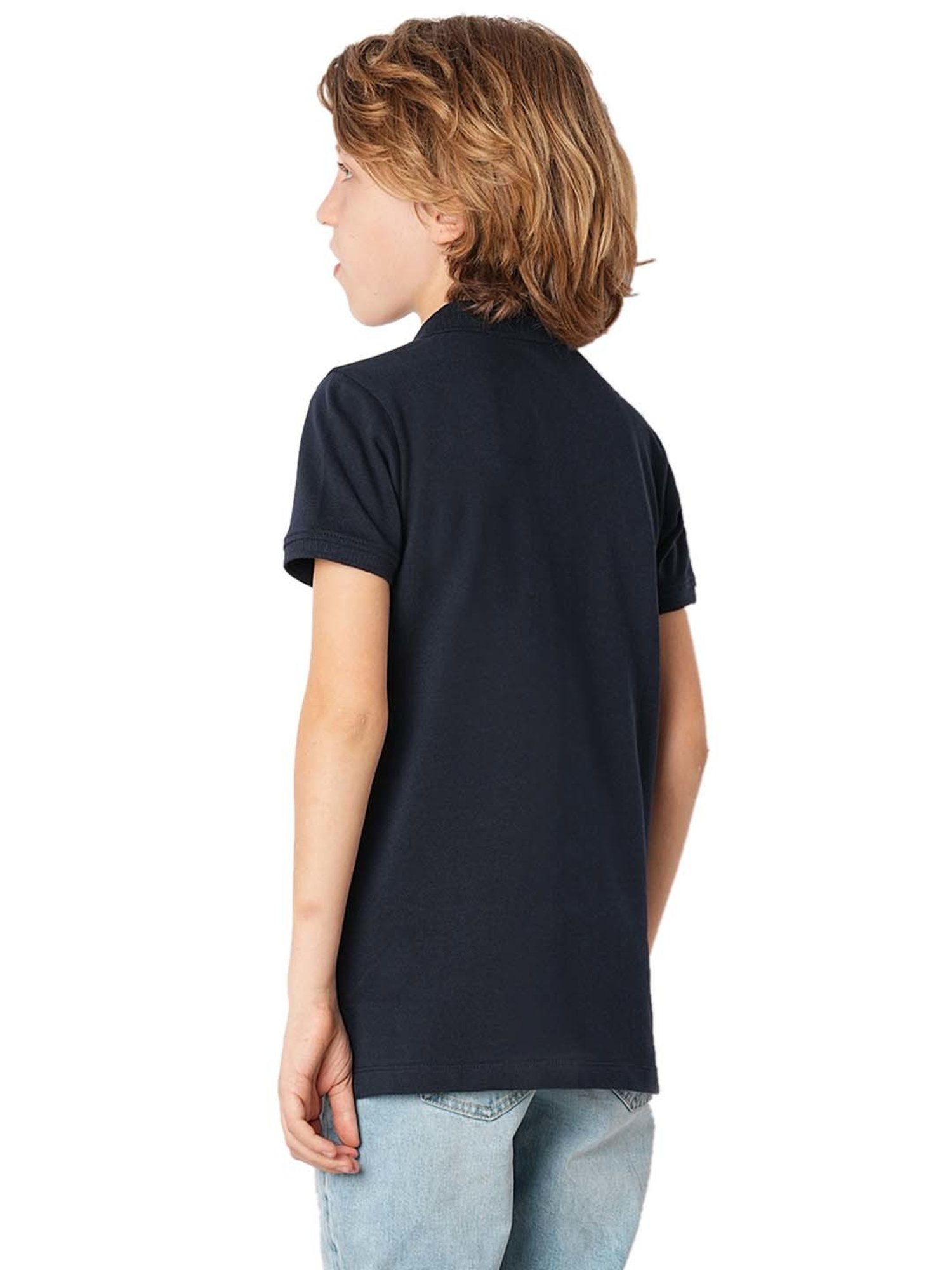 Pantaloons Junior Multicolor Cotton Striped Polo T-Shirt