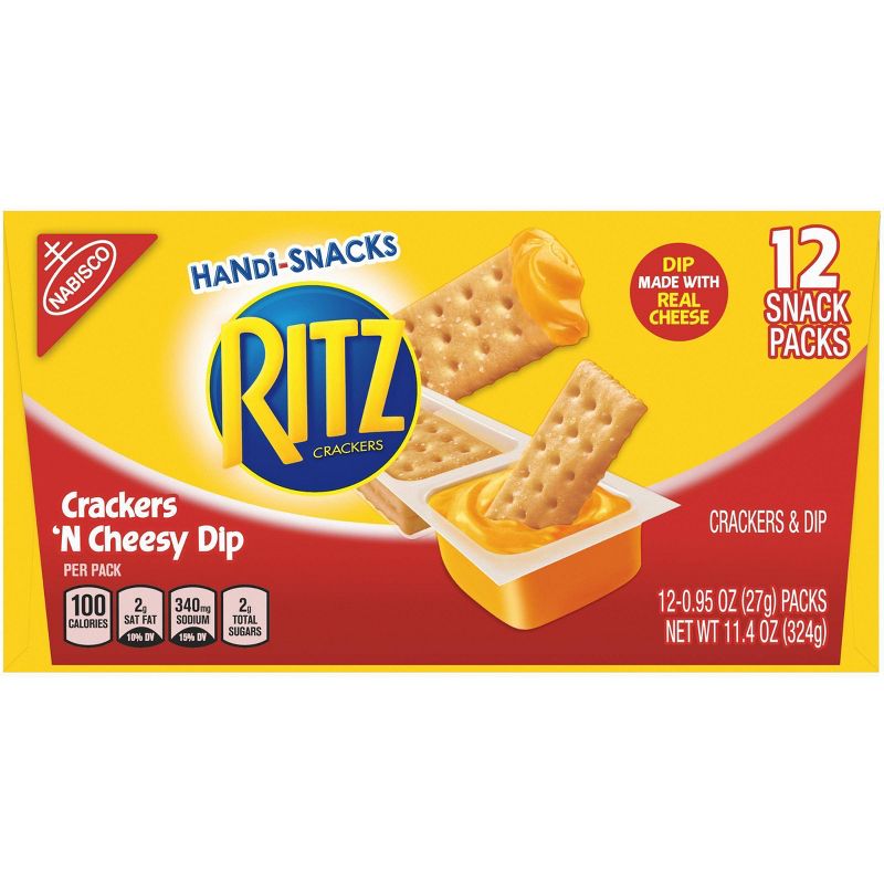 Handi-Snacks Ritz Crackers 'N Cheese Dip - 12ct/0.95oz