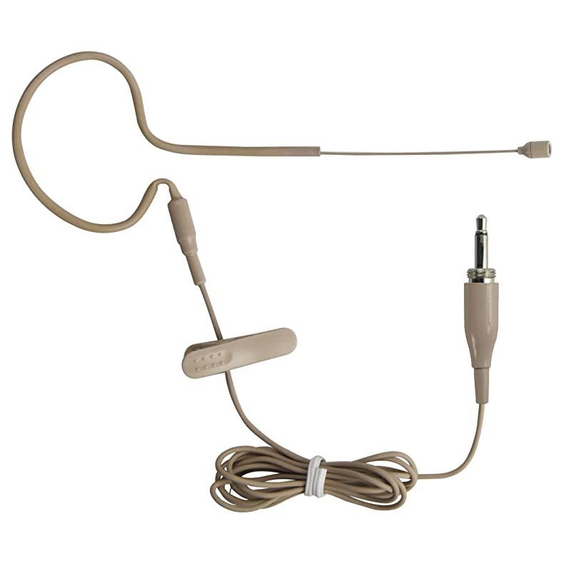 Single Earhook Headworn OmniDirectional Headset Microphone for 35mm plug with thread type +14 plug SKIN