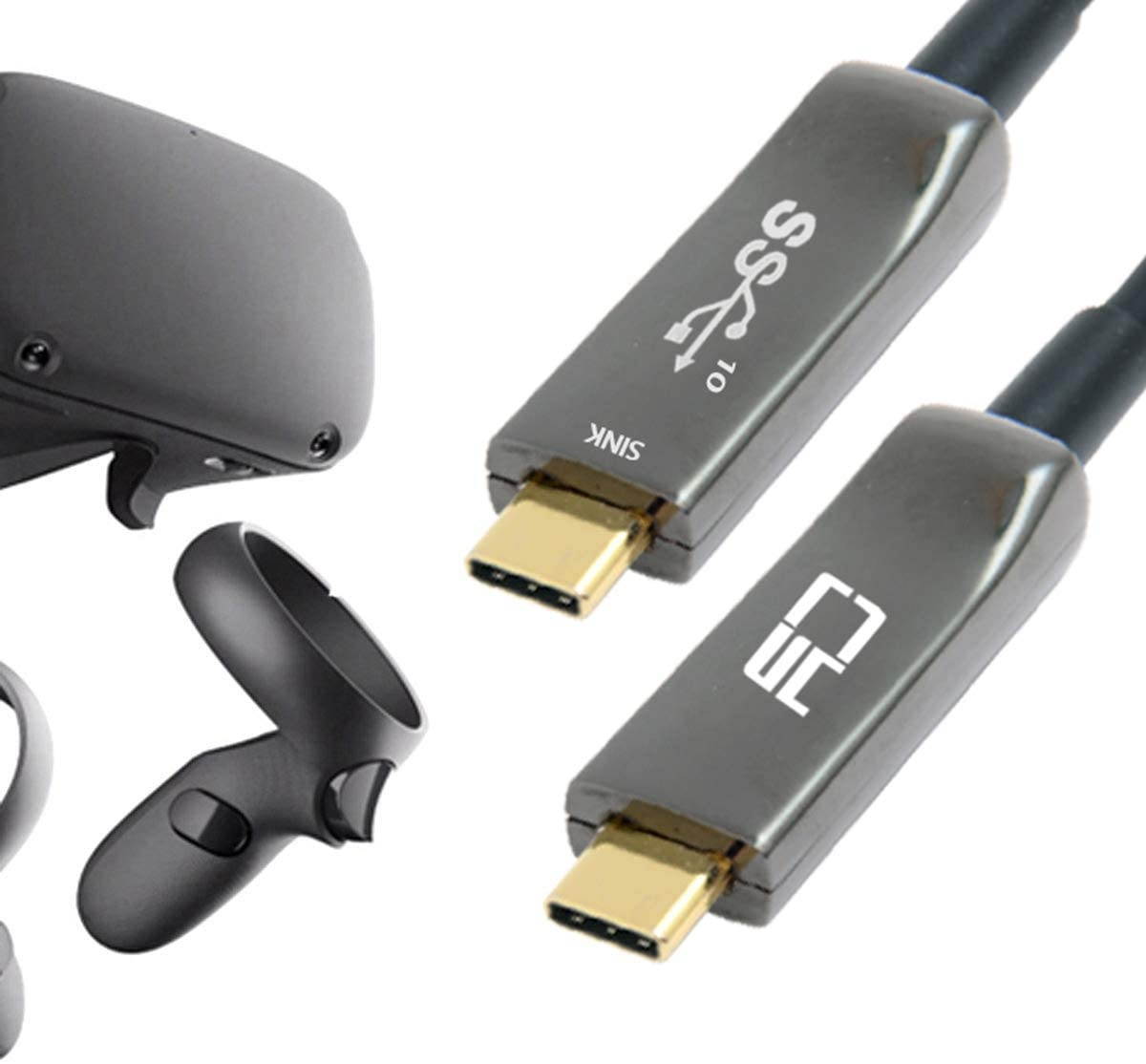 Xiwai USB-C Type-C Cable 5M 8M 10M Active Fiber Optic Fast Transfer Gen2 10Gbps (10.0M)