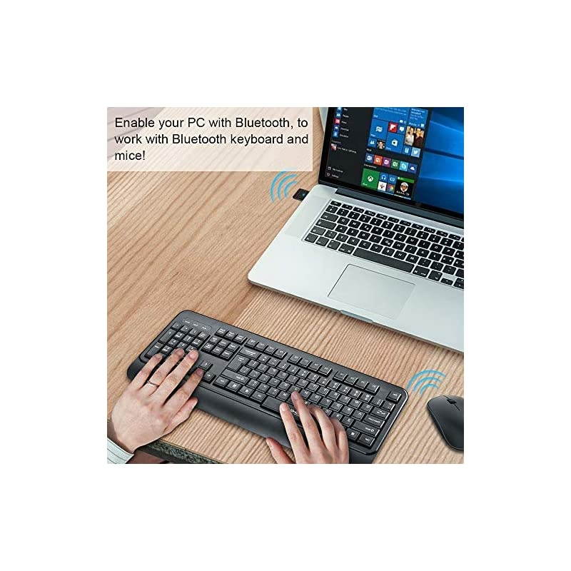 USB Bluetooth 40 Dongle Adapter for PC Laptop Desktop Stereo Headset Keyboard Mouse Support All Windows 10 81 8 7 XP Vista B04