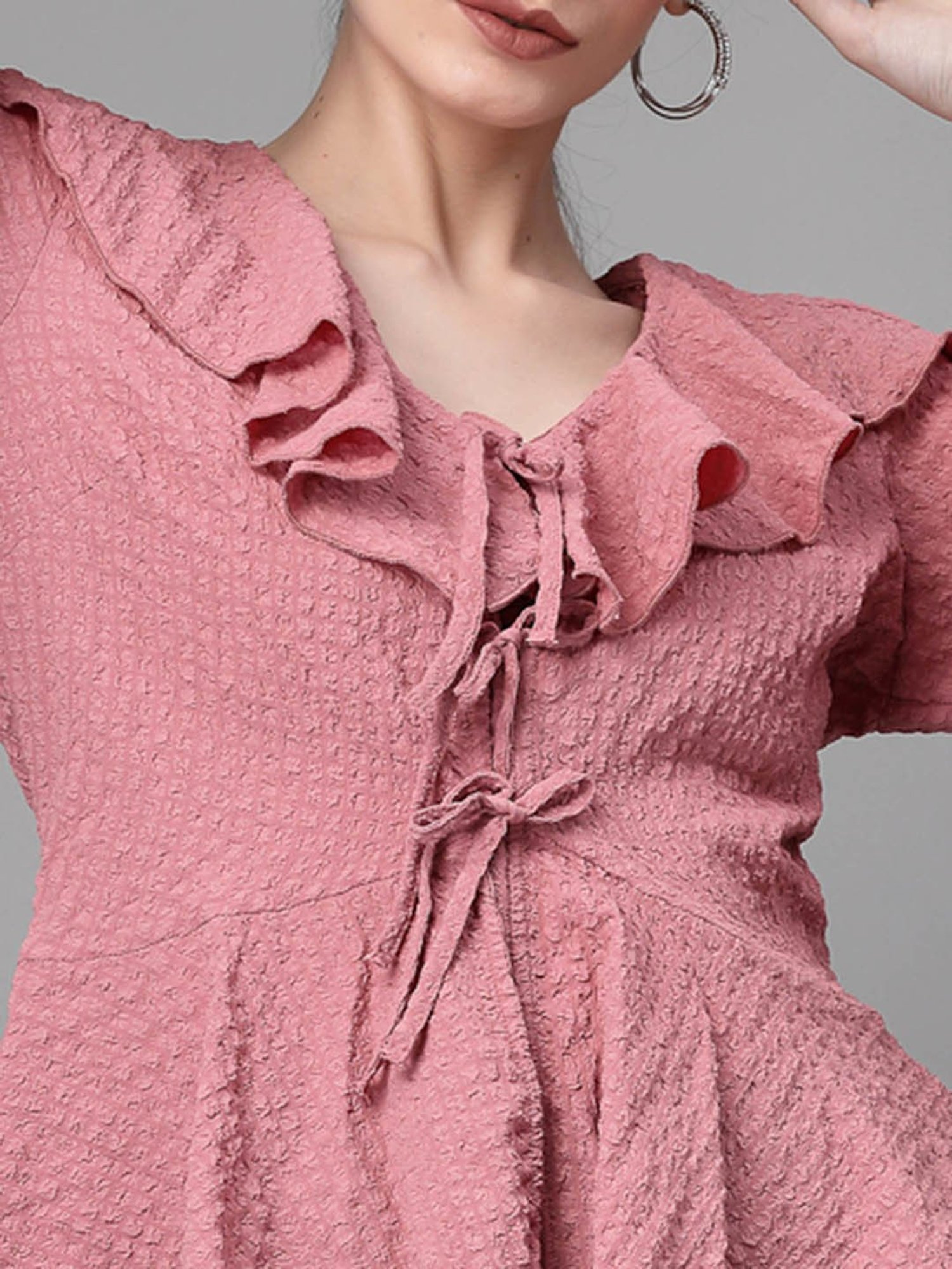 Global Republic Pink Embroidered Top