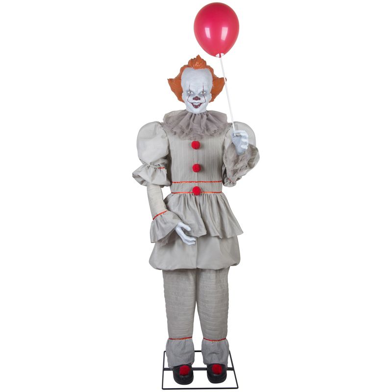 Gemmy Life Size Animated KD Pennywise Chapter 1 WB, white