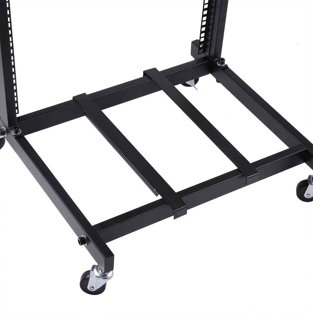 19" 12U Rack Mount DJ Mixer Stand Studio Equipment Cart Stage Music Party Show
