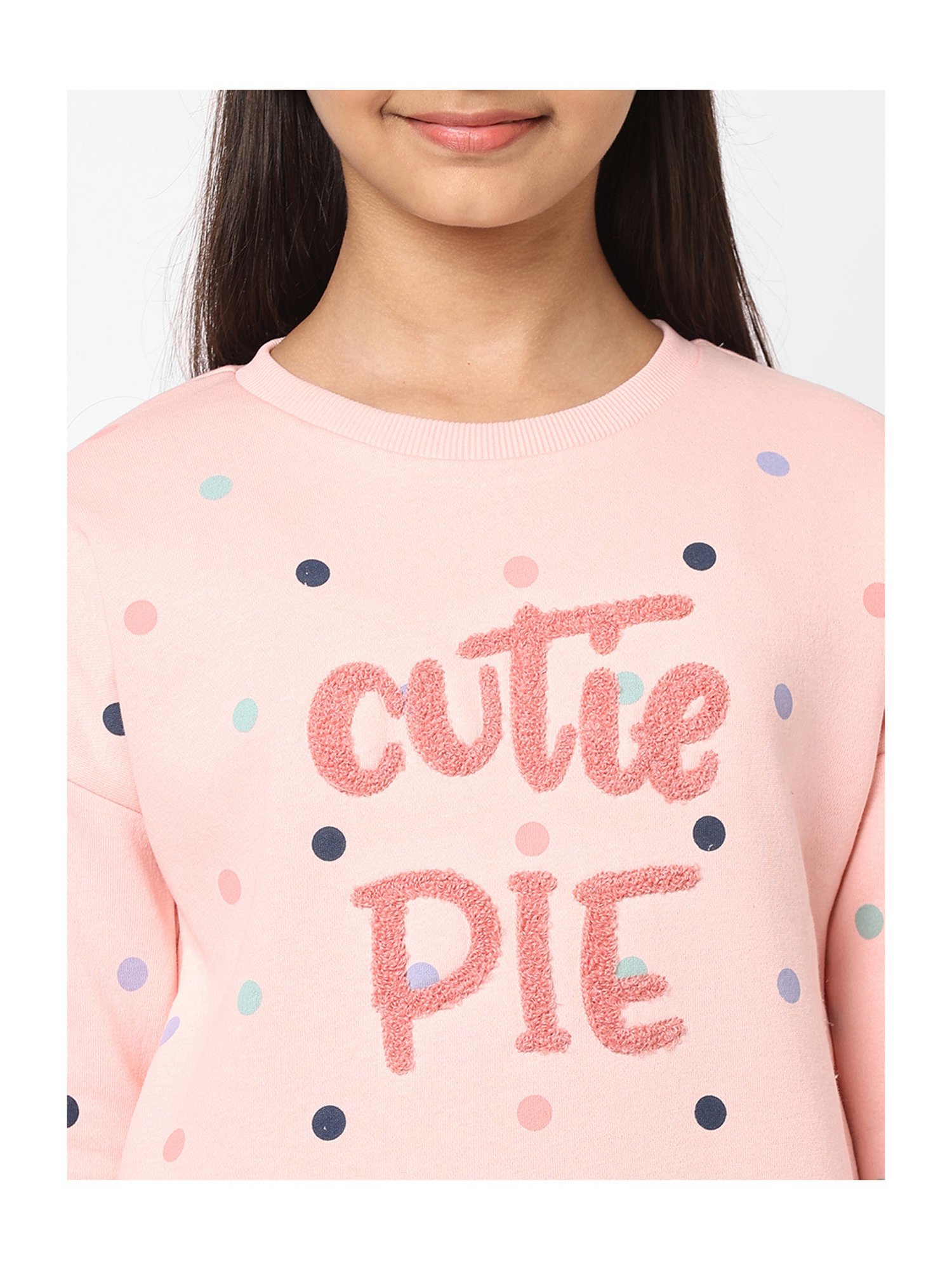 Pantaloons Junior Black Cotton Printed Trackpants