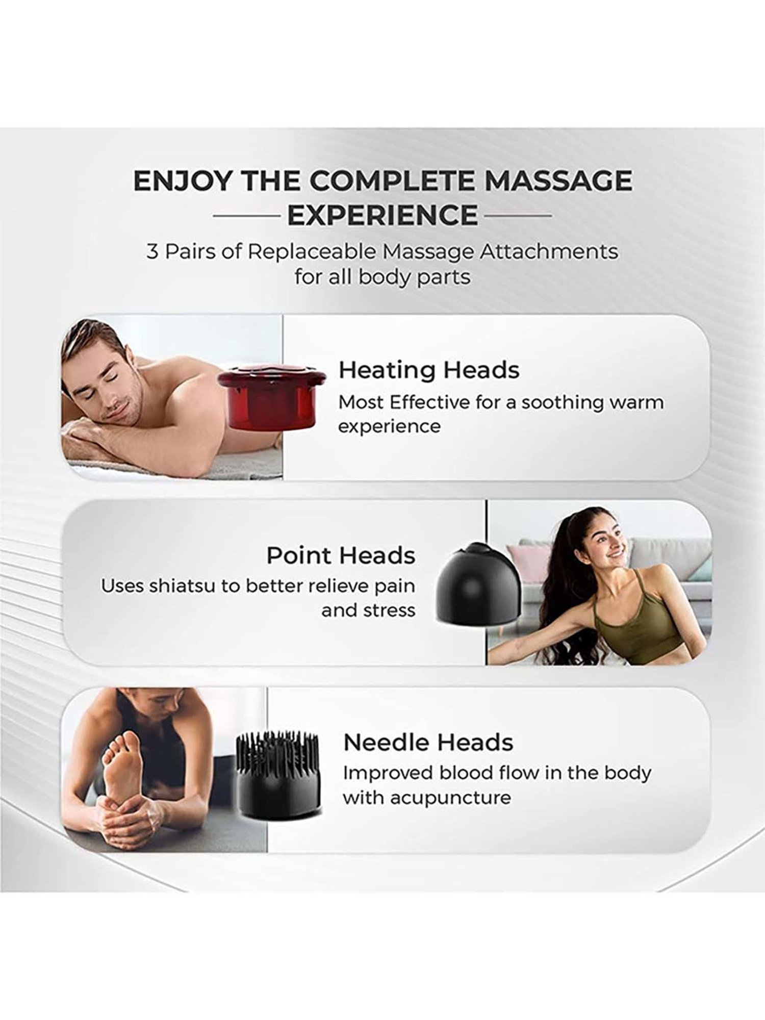 beatXP Thunder Elite Double Headed Hammer Massager (Jade Black)