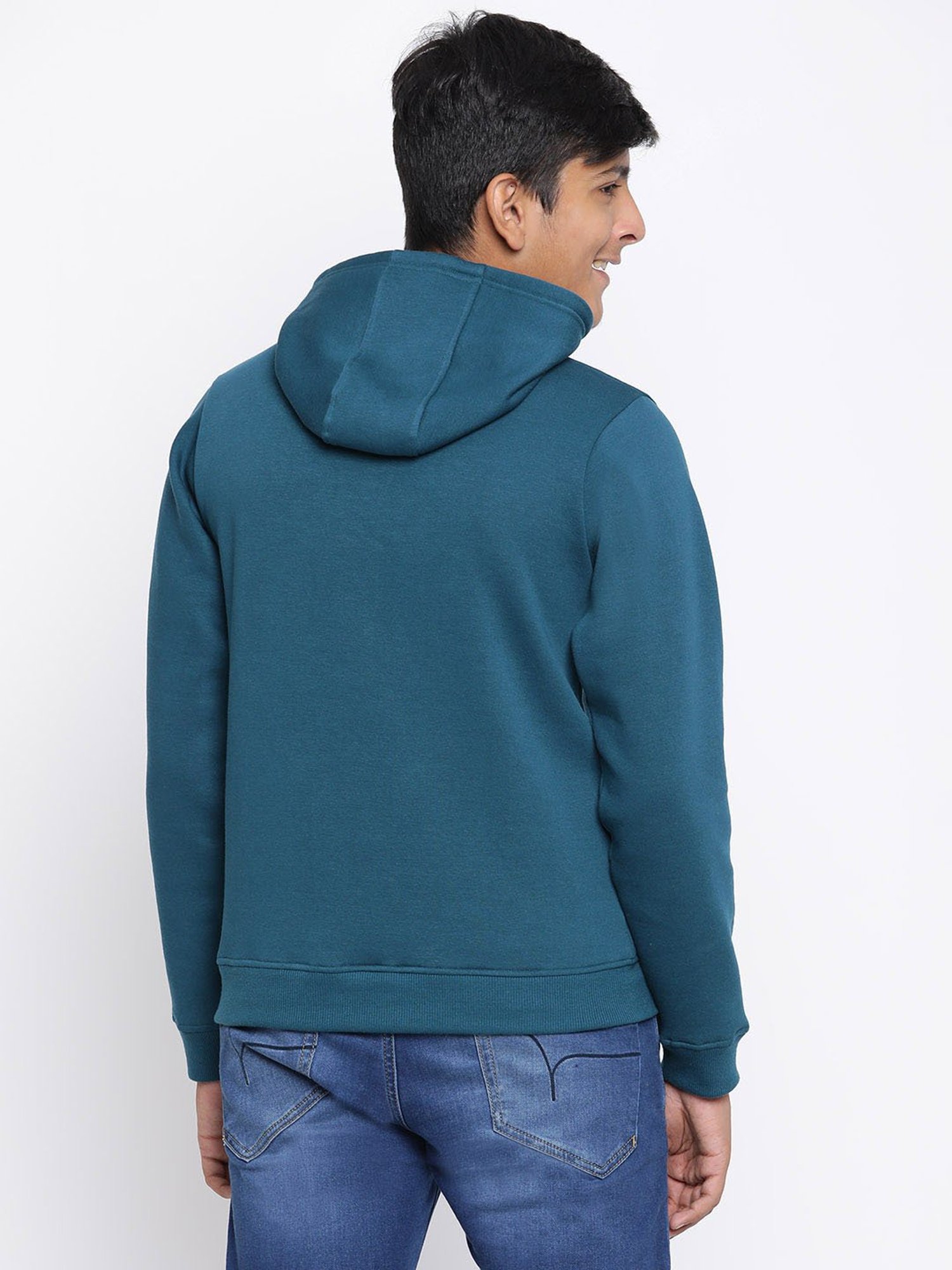 Lil Tomatoes Kids Teal Printed Full Sleeves Sweatshirt