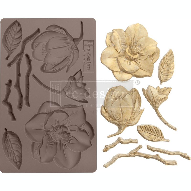 Prima Marketing Re-Design Mould 5"X8"X8mm-Winter Blooms