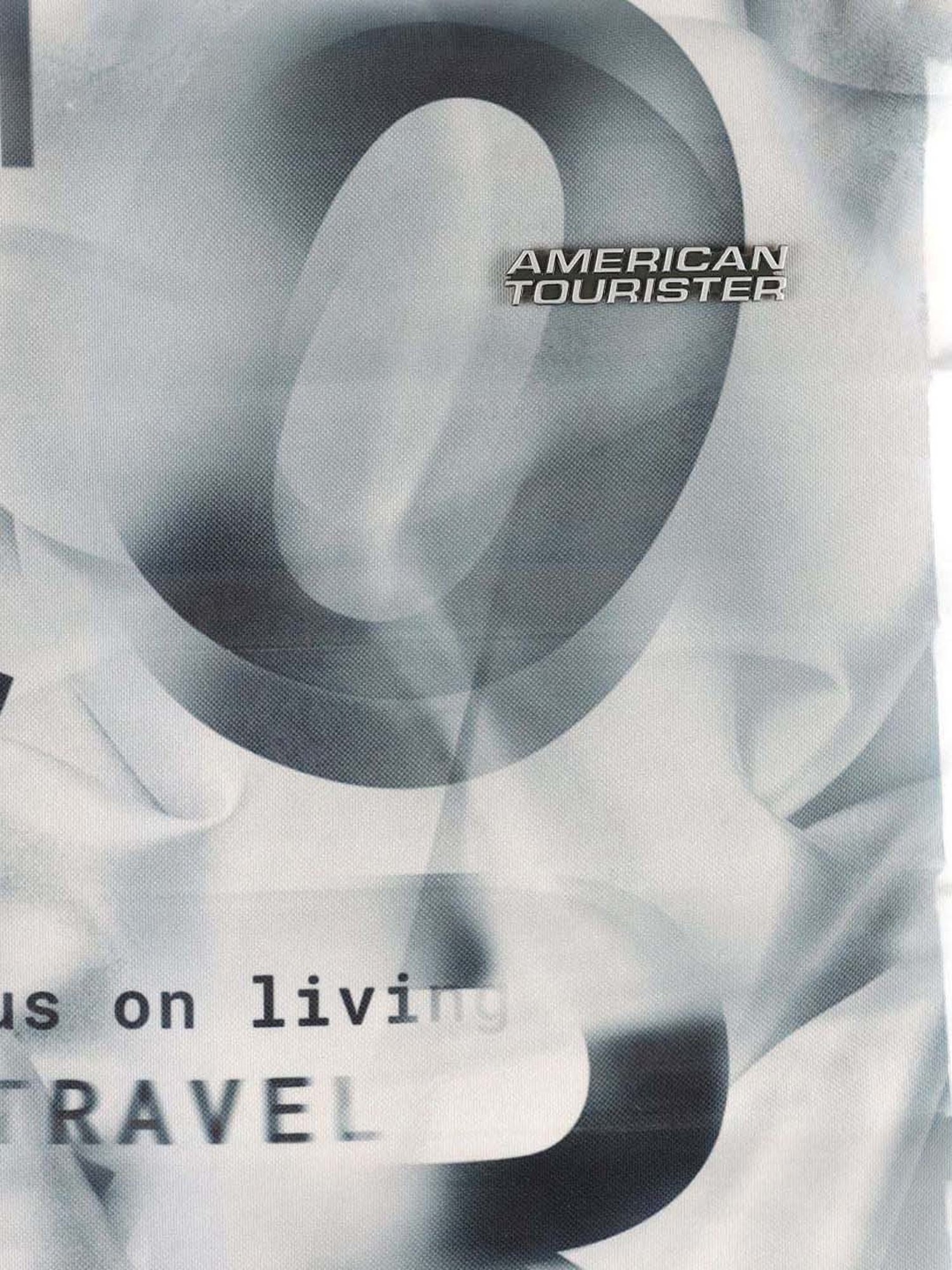 American Tourister Verg Black Printed Hard Large Trolley Bag - 79 cm