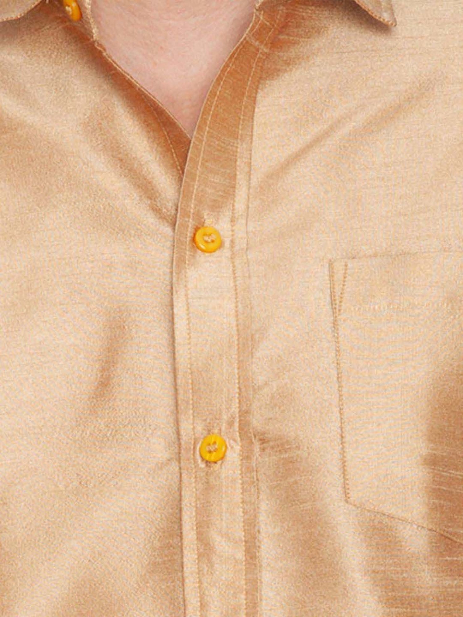 Ramraj Red Cotton Regular Fit Shirt