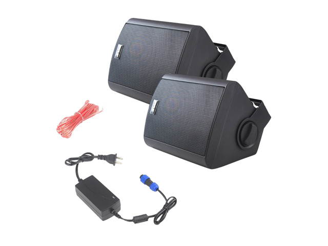 PYLE HOME PDWR52BTBK 5.25" Indoor/Outdoor Wall-Mount Bluetooth(R) Speaker System (Black)