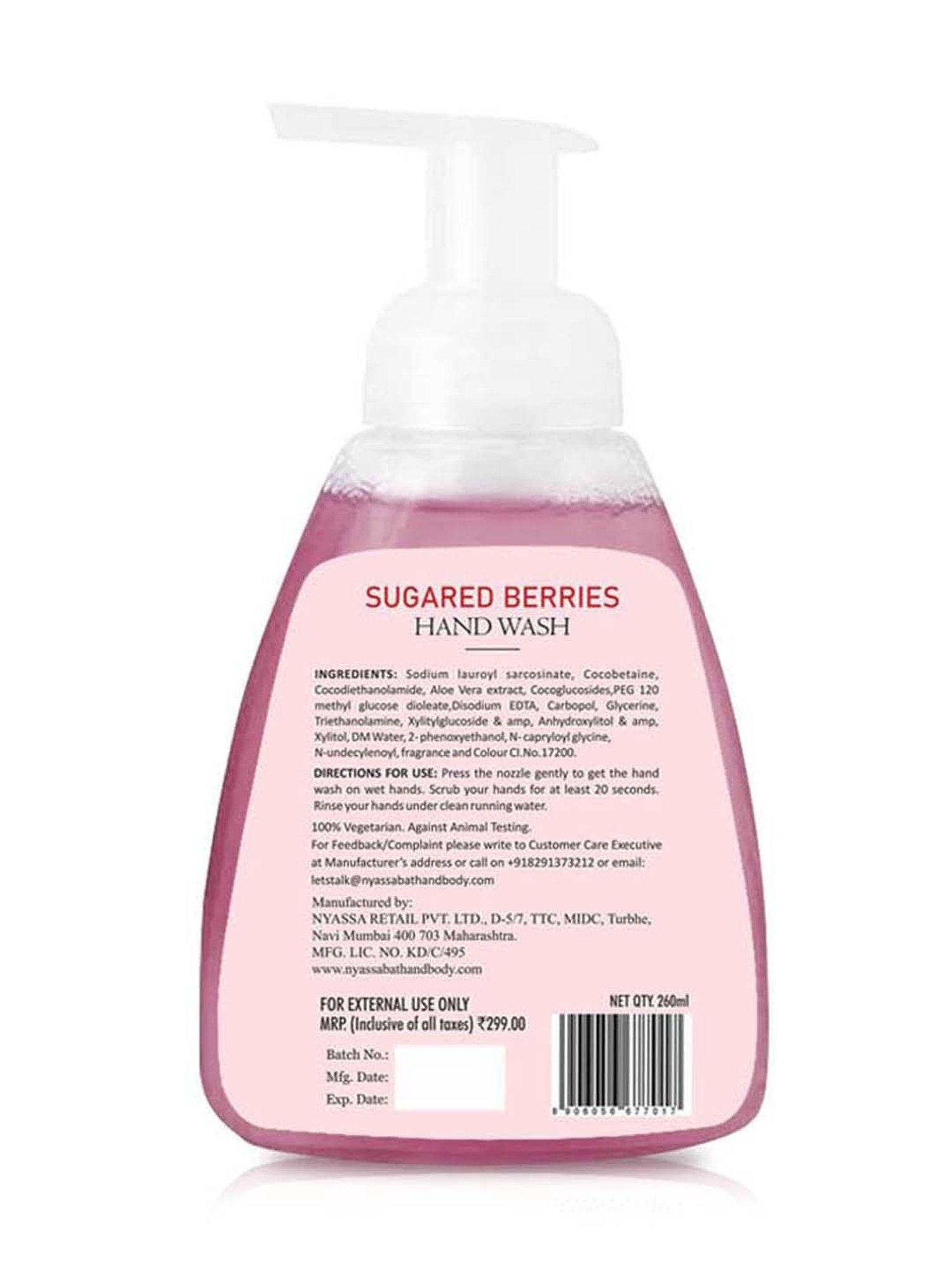 Nyassa Sugared Berries Hand wash - 260 ml
