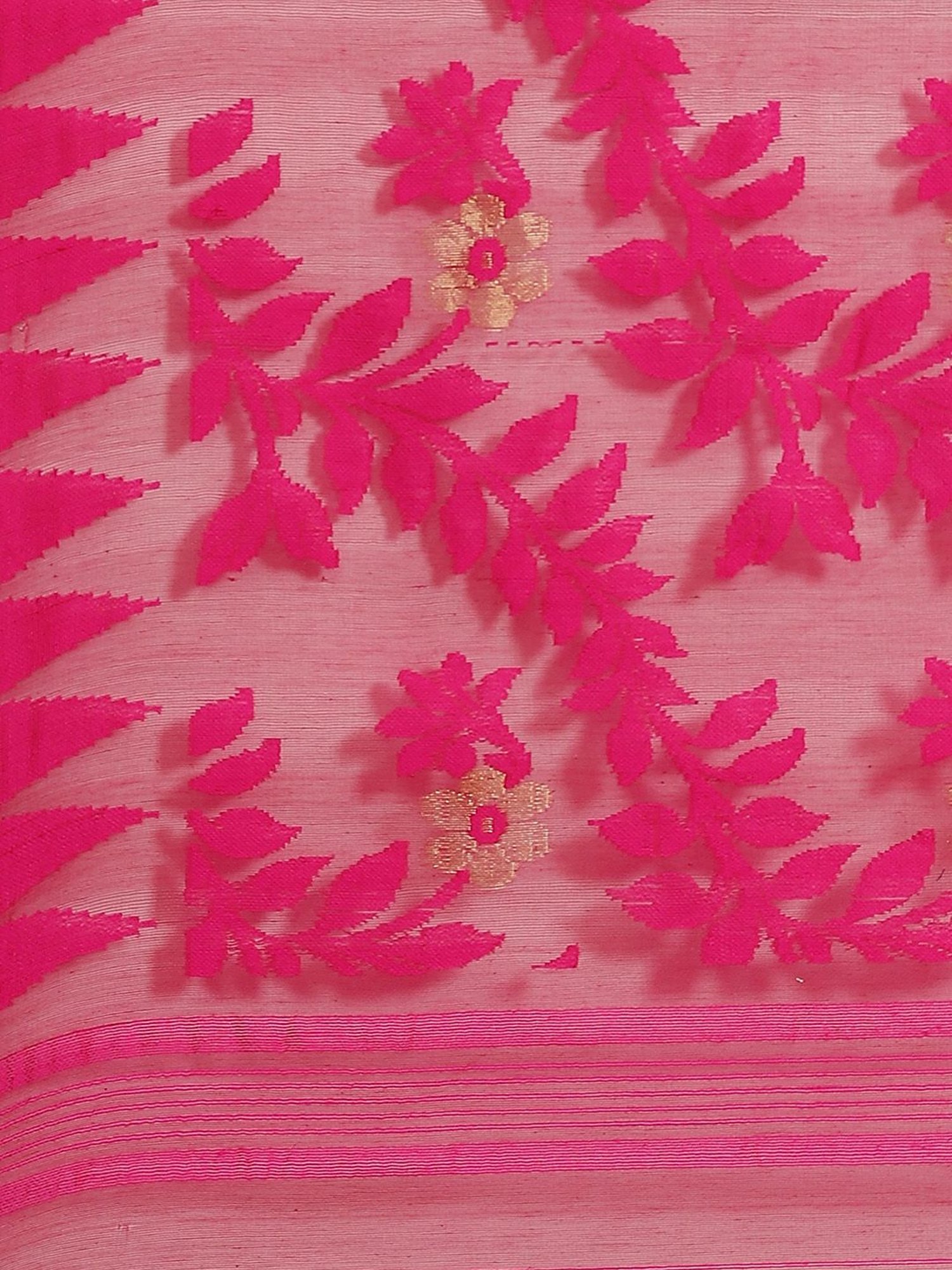 Kalakari India Pink Woven Saree