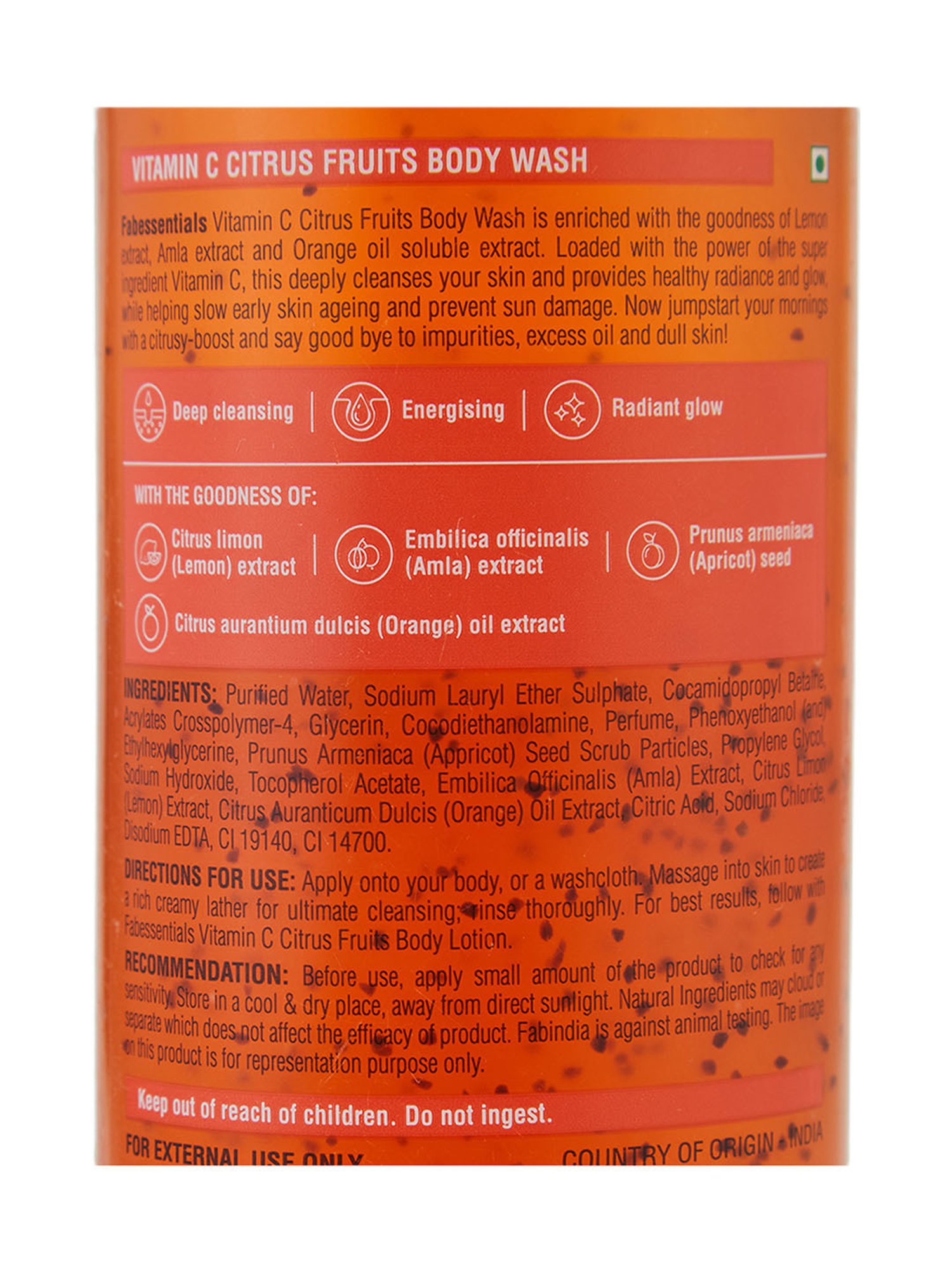 Fabessentials Vitamin C Citrus Fruits Body Wash - 250 ml