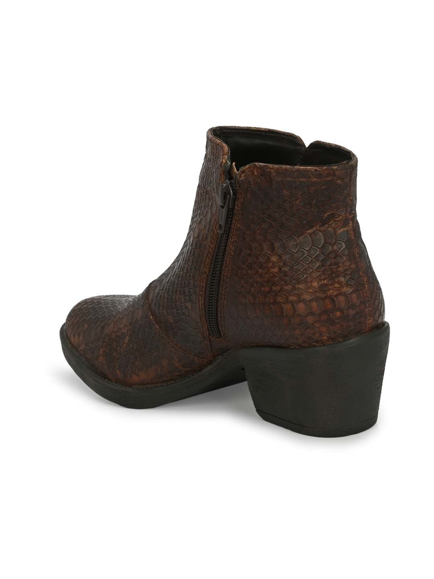 Carlo Romano Women's Dark Brown Casual Boots