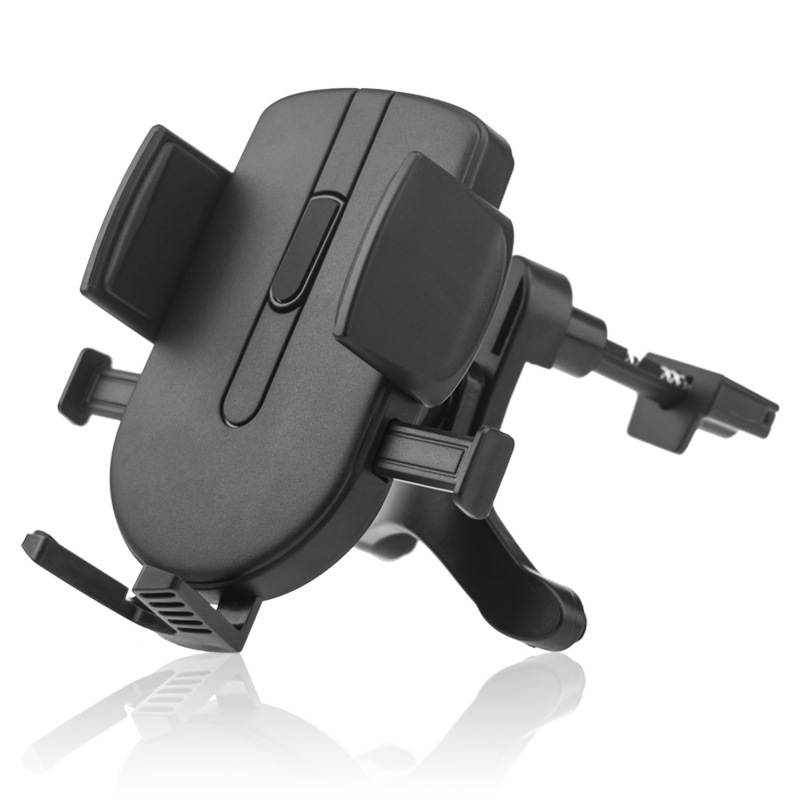 Intsupermai Cell Phone Air Vent Cradle Car Mount Holder Stand for 1.85-3.7inch Width Phone 360 Degree Rotation Black
