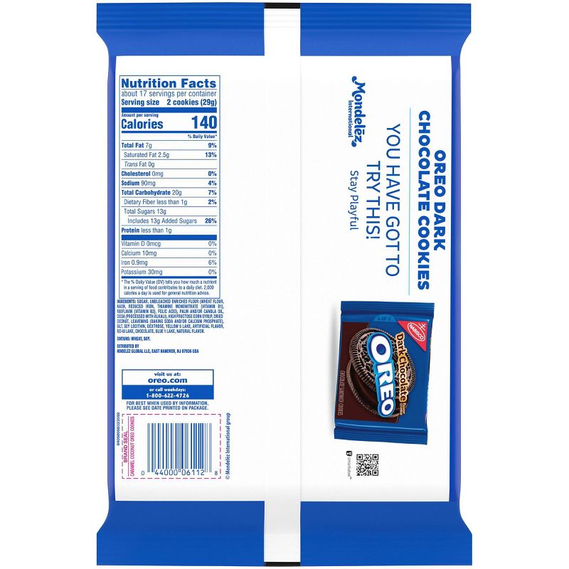 Oreo Family Size Caramel Coconut Sandwich Cookies - 17oz